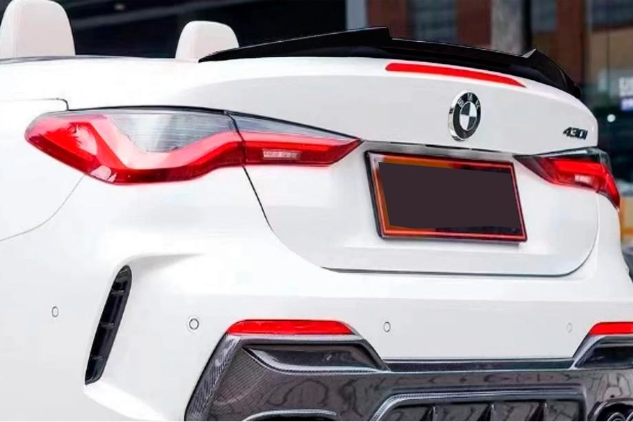BMW 4-serie G22/23/26 2020– M4-Style spoiler (voor G23, hoogglans zwart) Foto 1