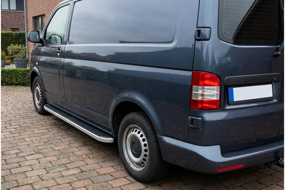 Volkswagen T5 Caravelle 2004–2010 Tayga side steps (2 stuks, aluminium) Alleen voor korte wielbasis Image