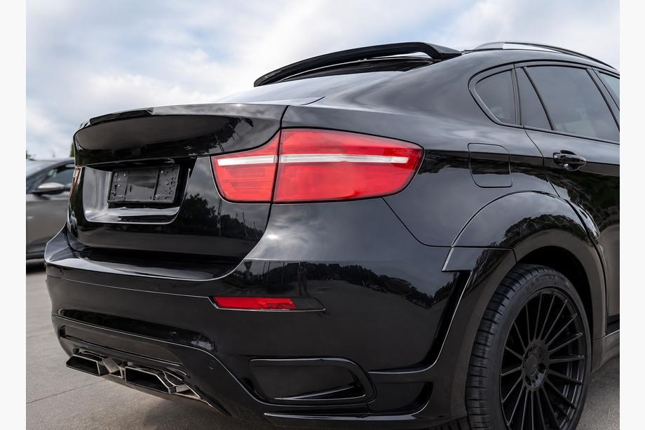 BMW X6 E71 2008–2014 Dakspoiler (zwart hoogglans) Image