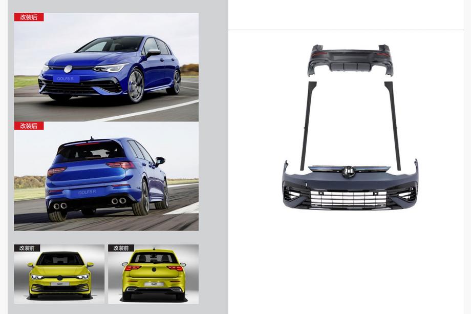 Volkswagen Golf 8 2019– R bodykit Image