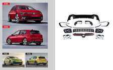 Volkswagen Golf 8 2019– GTI bodykit (voor R-Line) foto 1