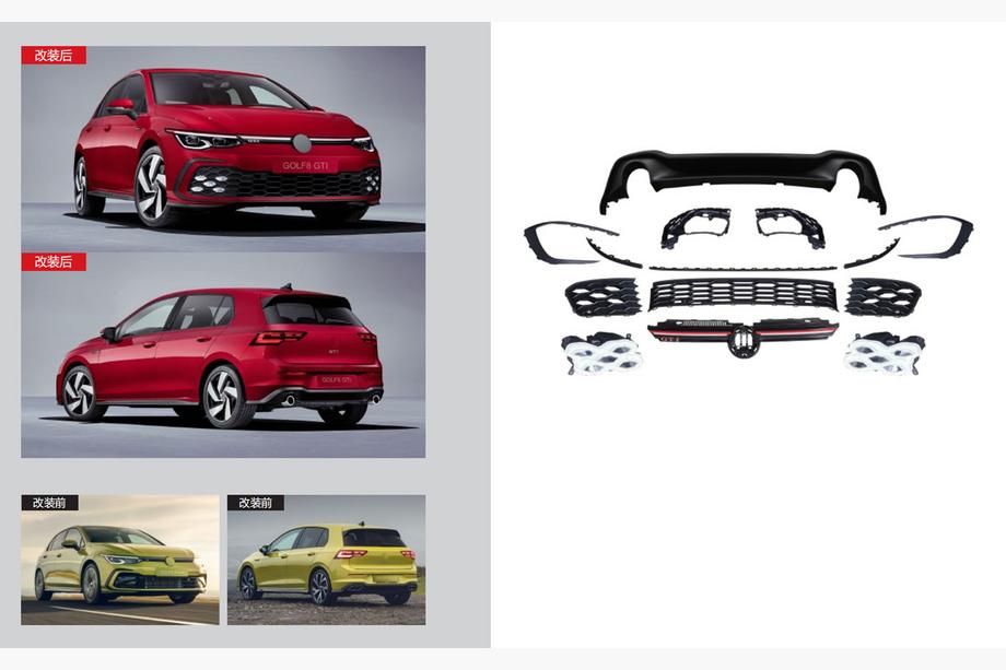 Volkswagen Golf 8 2019– GTI bodykit (voor R-Line) Image