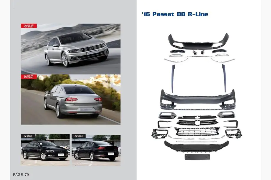 Volkswagen Passat B8 2015–2023 R-Line bodykit (voor 2015-2020) Image