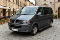 Volkswagen T5 2010–2015 Bosphorus Black side steps (2 st., aluminium) Lange wielbasis foto 1