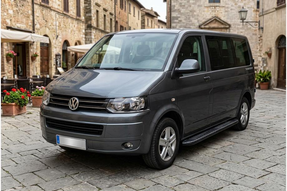 Volkswagen T5 2010–2015 Bosphorus Black side steps (2 st., aluminium) Lange wielbasis Image