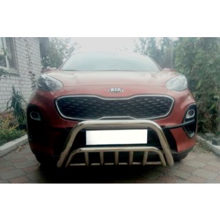Voorste bullbar WT002 (RVS) Kia Sportage 2015–2021 foto 1