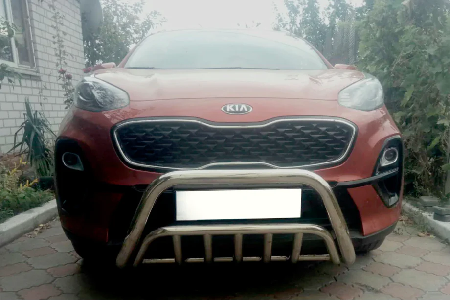 Kia Sportage 2015–2021 Voorste bullbar WT002 (RVS) Image