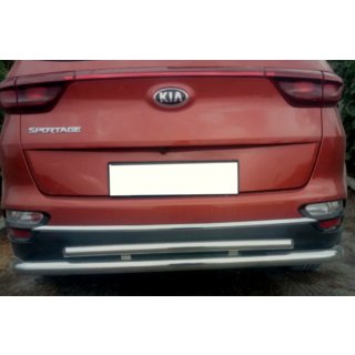 Achterbumperbescherming AK002-2 (RVS) Kia Sportage 2015–2021 foto 2