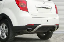 SsangYong Action 2005–2018 Achter bullbar AK006 (RVS) foto 2