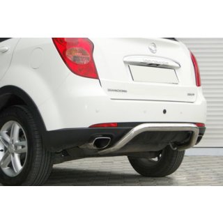 Achter bullbar AK006 (RVS) SsangYong Action 2005–2018 foto 2