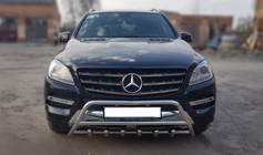 Mercedes GLE/ML-klasse W166 2011–2018 RVS bullbar WT003 foto 1