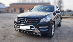 Mercedes GLE/ML-klasse W166 2011–2018 RVS bullbar WT003 foto 2