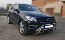 Mercedes GLE/ML-klasse W166 2011–2018 RVS bullbar WT003 foto 3