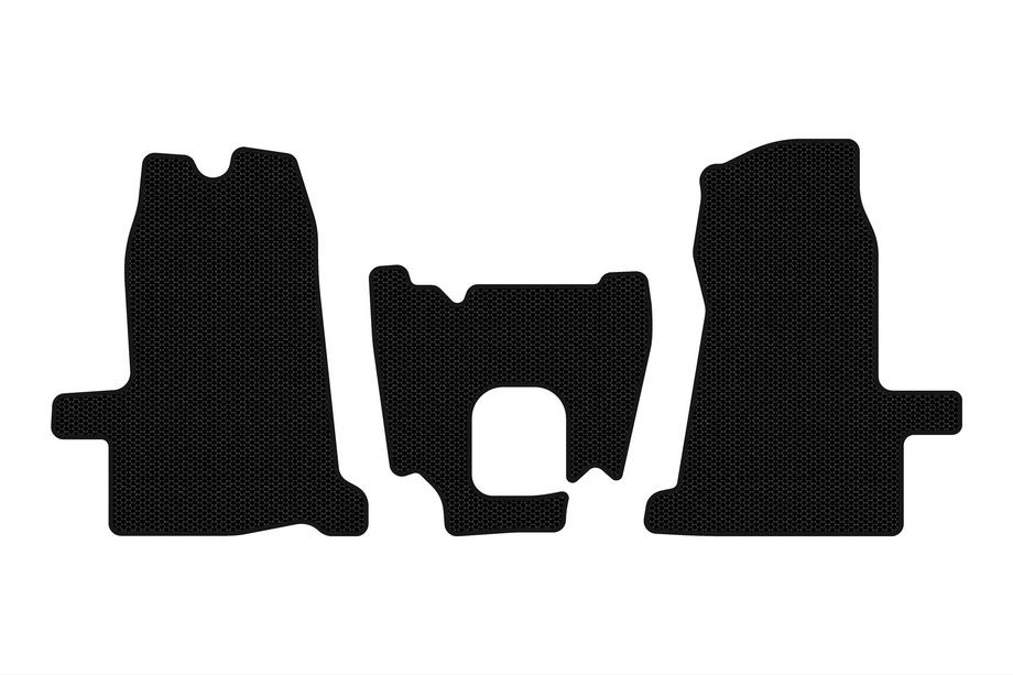 Ford Transit 2000–2014 Rubberen automatten Carsuit (2000-2006, 1+1, handgeschakeld, zwart) Image