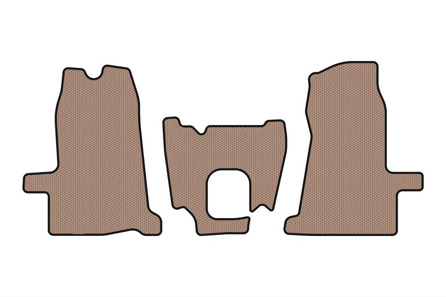 Ford Transit 2000–2014 Rubberen automatten Carsuit (2000-2006, 1+1, handgeschakeld, beige) Image