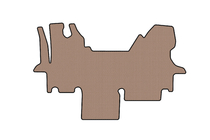 Renault Master 1998–2010 Rubberen automatten Carsuit (2003-2010, beige) foto 1