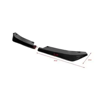 Universele Flap dorpelopzetstukken type A (2 stuks, hoogglans zwart, ABS-kunststof) foto 3