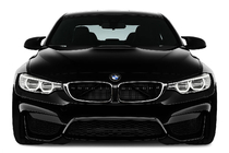 BMW 3 Serie F30/F31 2012–2019 M-Look nierengrille (voor F80, hoogglans zwart met chromen rand) foto 1