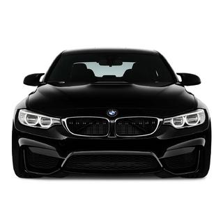 M-Look nierengrille (voor F80, hoogglans zwart met chromen rand) foto 1