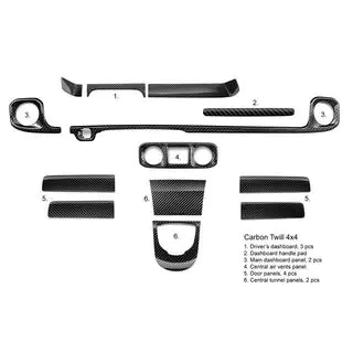Set carbon interieurinlegstukken Mercedes G class W465 2025–