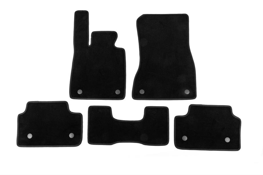 BMW 5/i5 Serie G60/G60E/G61 2023– Textiele automatten Classic (voor G60/61, zwart) Foto 1