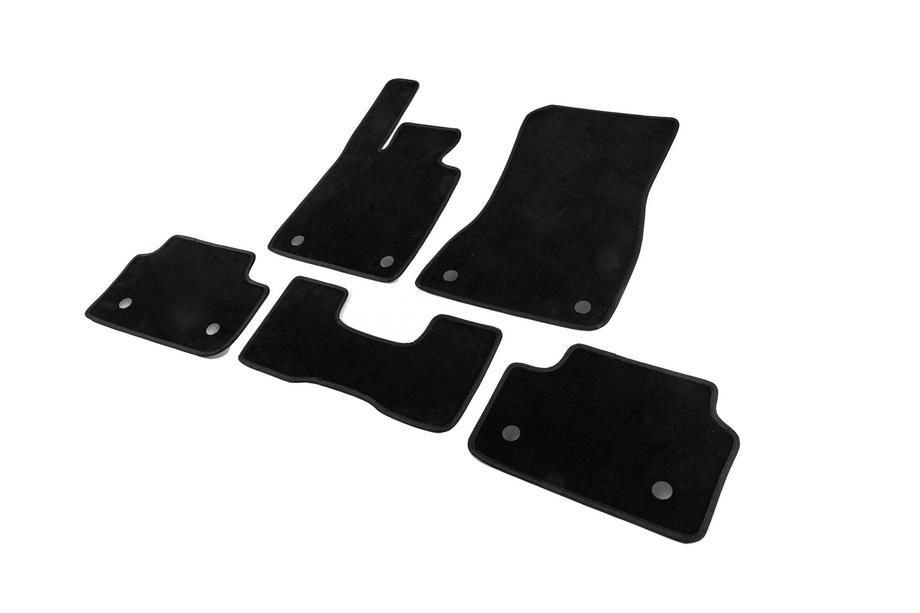 BMW 5/i5 Serie G60/G60E/G61 2023– Textiele automatten Classic (voor G60/61, zwart) Foto 2