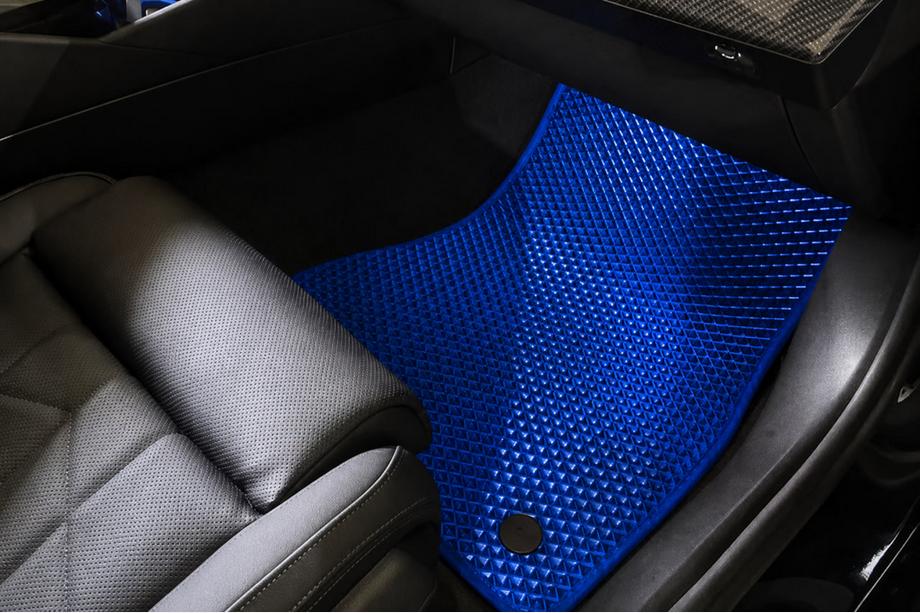 BMW 5/i5 Serie G60/G60E/G61 2023– EVA vloermatten (voor G60/61, blauw) Foto 2
