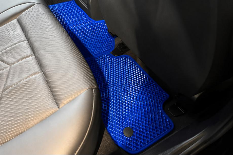BMW 5/i5 Serie G60/G60E/G61 2023– EVA vloermatten (voor G60/61, blauw) Foto 3