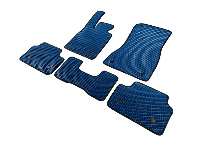 BMW 5/i5 Serie G60/G60E/G61 2023– EVA vloermatten (voor G60/61, blauw) Foto 5