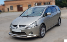 Mitsubishi Grandis 2003–2011 Voorbeschermbeugel ST014 (RVS) Ø60/60 mm foto 2