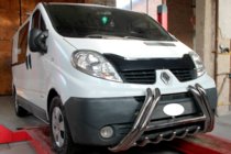 Opel Vivaro 2001–2015 Bullbar F1-01 (RVS) foto 3