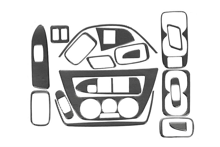 Mitsubishi Lancer 9 2004–2008 Dashboardpaneel covers V2 (Meric) Image