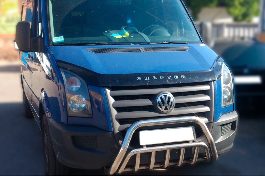 Volkswagen Crafter 2006–2016 Voorste bullbar WT002 (RVS) Image
