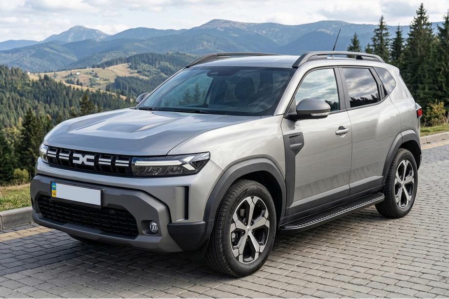 Dacia Duster 2024– Tayga Black V1 side steps (2 stuks, aluminium) Image