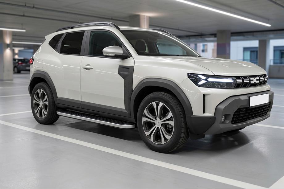 Dacia Duster 2024– Side steps Tayga Grey V1 (set van 2, aluminium) Foto 1