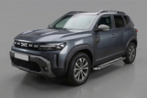 Dacia Duster 2024– Zijtreden Maydos V2 (2 st., aluminium/RVS) foto 1