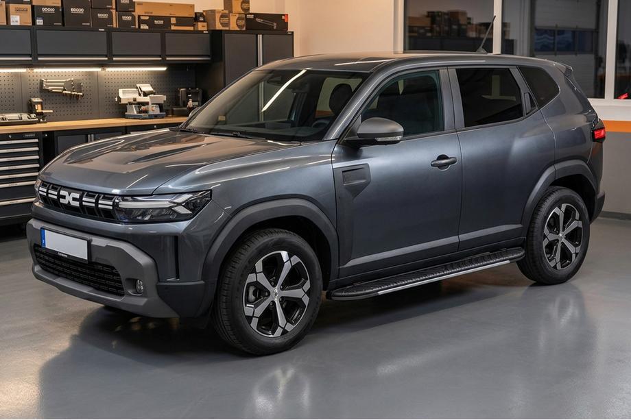 Renault Duster 2024– Side steps Bosphore Grey (set van 2, aluminium) Image