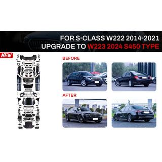 Restylingkit voor W223 AMG Line (met deurgrepen en inserts) Mercedes S-Class W222 2013–2022