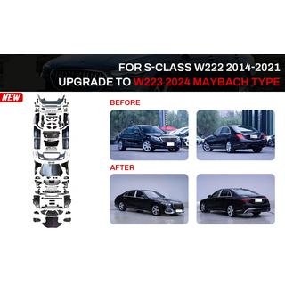Restylingkit voor W223 Maybach (met deurgrepen en inzetstukken) Mercedes S-Class W222 2013–2022 foto 1