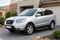 Hyundai Santa Fe 2 2006–2012 Duru side steps (2 stuks, aluminium) foto 1