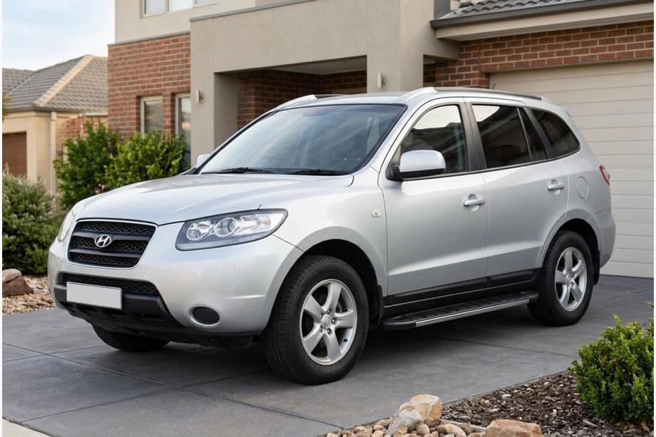 Hyundai Santa Fe 2 2006–2012 Duru side steps (2 stuks, aluminium) Image