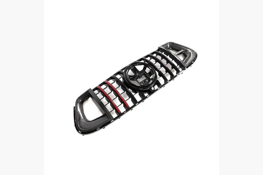 Mercedes GLE Coupé C167 2019– Radiateurgrille GT Panamericana GT-R Carbon (voor AMG-Line/GLE53/GLE63 2019-2023) Foto 6