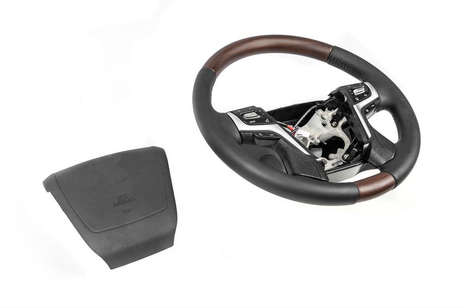 Toyota Land Cruiser 200 2007–2021 Stuurwiel met verwarming (donker hout) Foto 8
