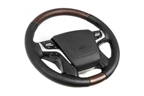 Toyota Land Cruiser Prado 150 2009–2023 Stuurwiel met verwarming (donker hout) foto 3