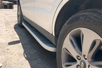 Hyundai Santa Fe 2 2006–2012 Side steps Tayga Grey (set van 2, aluminium) foto 5