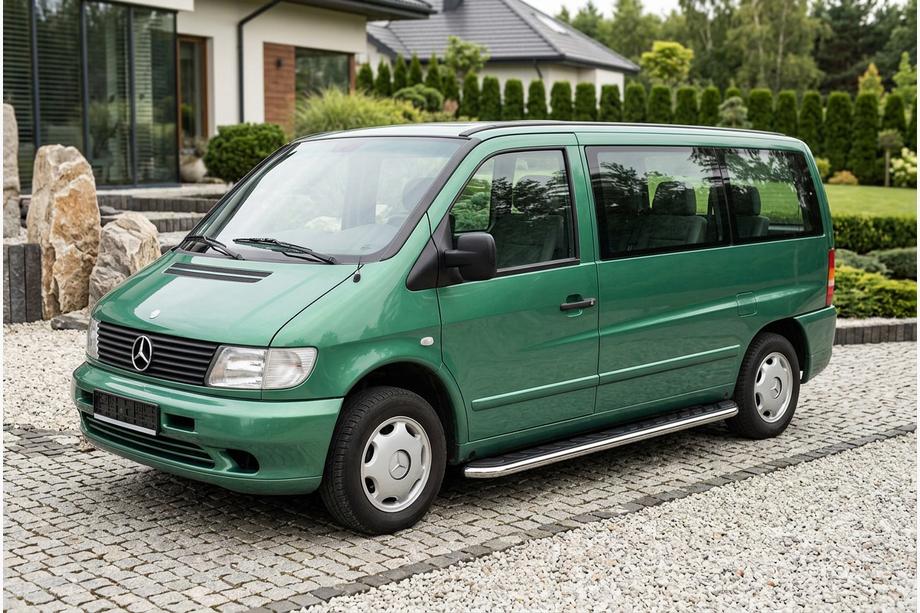 Mercedes Vito W638 1996–2003 Maydos V1 zijtreden (set 2 stuks, aluminium + RVS) Image