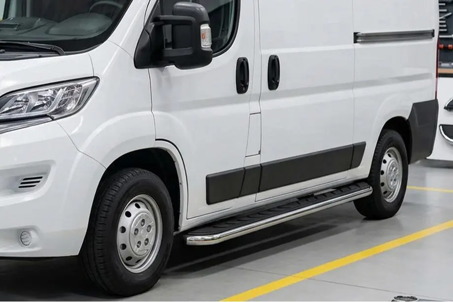Citroen Jumper 2007–2025 Maydos V1 zijtreden (set 2 stuks, aluminium + RVS) Image
