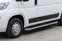 Fiat Ducato 2006–2025 Side steps Tayga Grey (set van 2, aluminium) foto 1