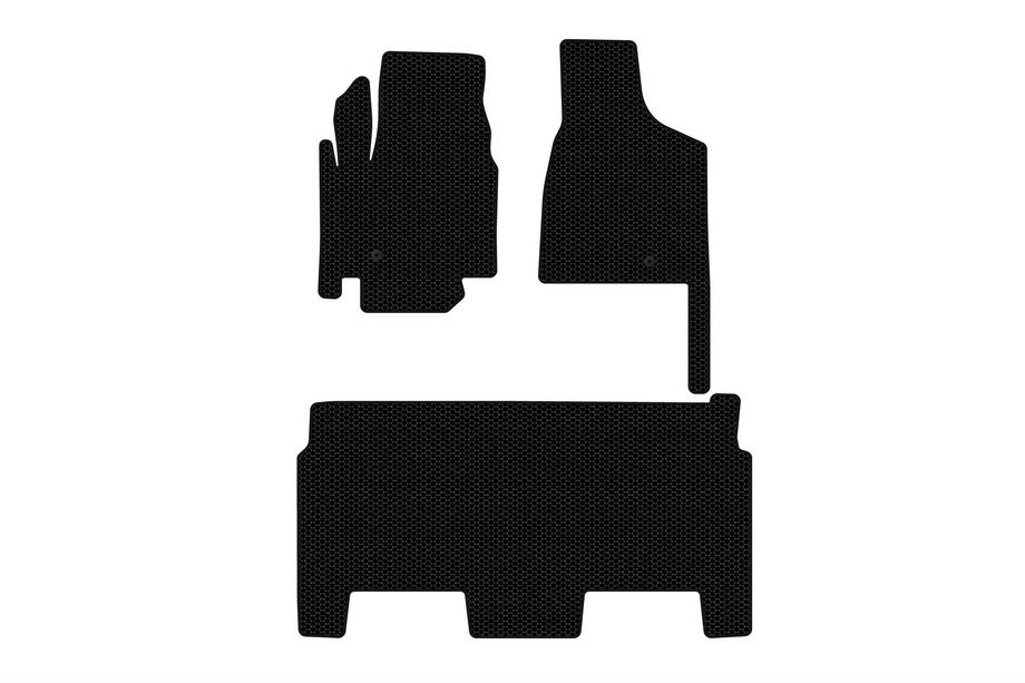 Dodge Grand Caravan V 2008–2020 Rubberen automatten Carsuit (2008-2020, 2 rijen, 8-zits/uitvoering SXT, zwart) Image