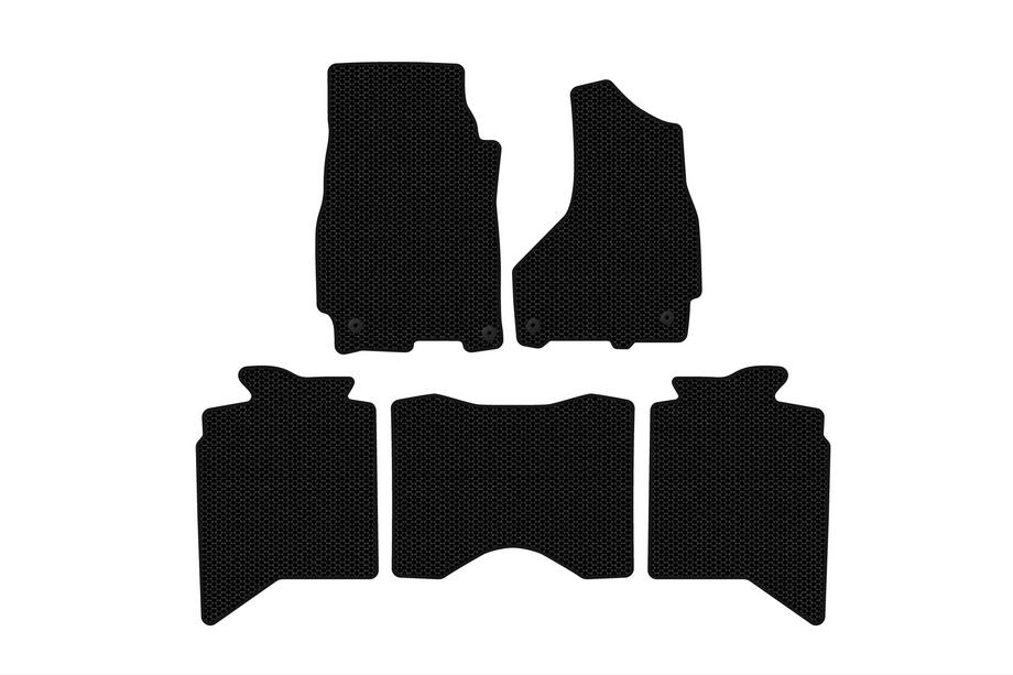 Dodge RAM (DS/DJ/D2) 2009–2024 Rubberen automatten Carsuit (2013+, 5-zits, zwart) Image